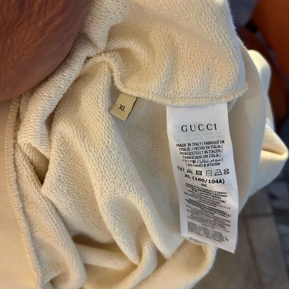 Men's Gucci, graphic print, cotton hoodie size XL made in Italy - Picture 9 of 11